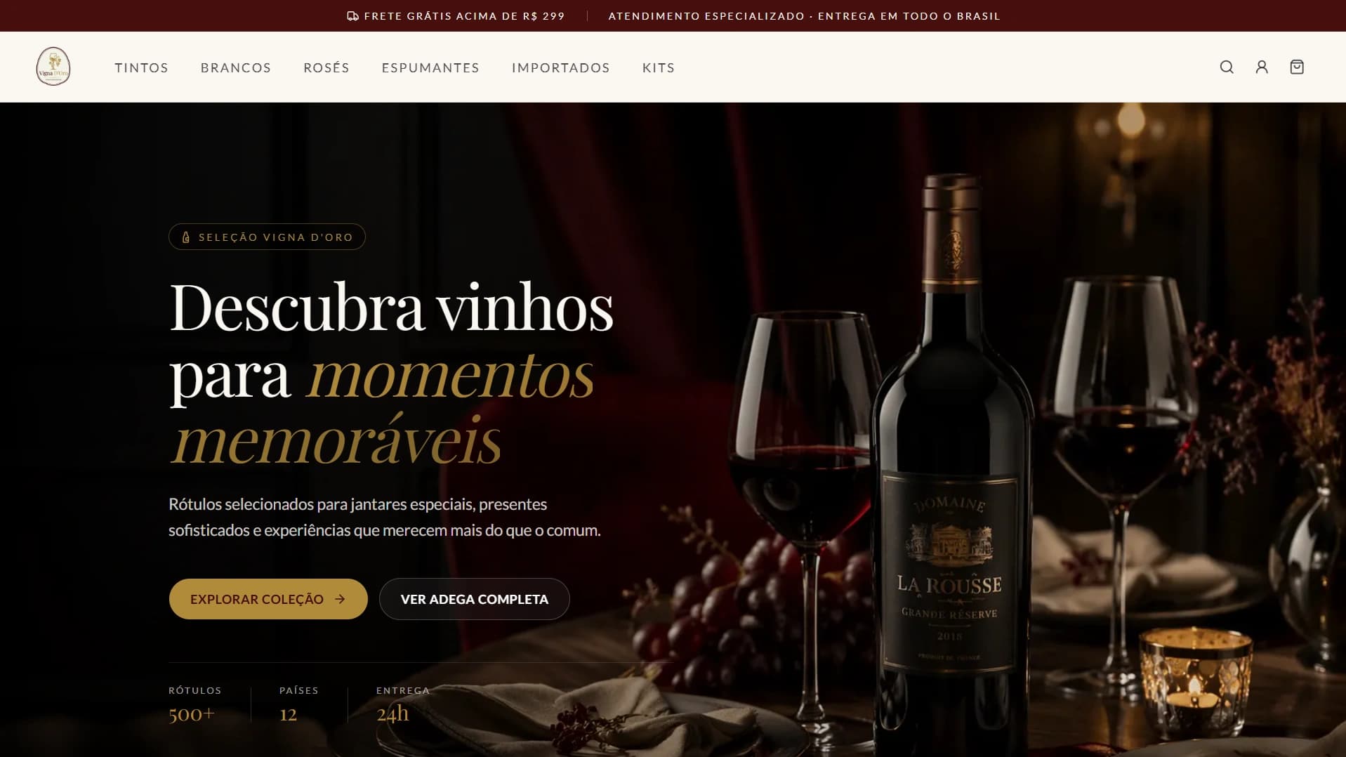 Loja-conceito Vigna D'oro — captura 1