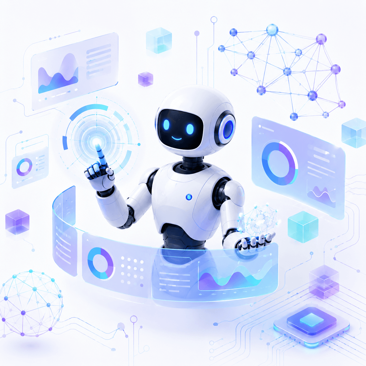 Assistente de inteligência artificial conectado a interfaces e dados digitais